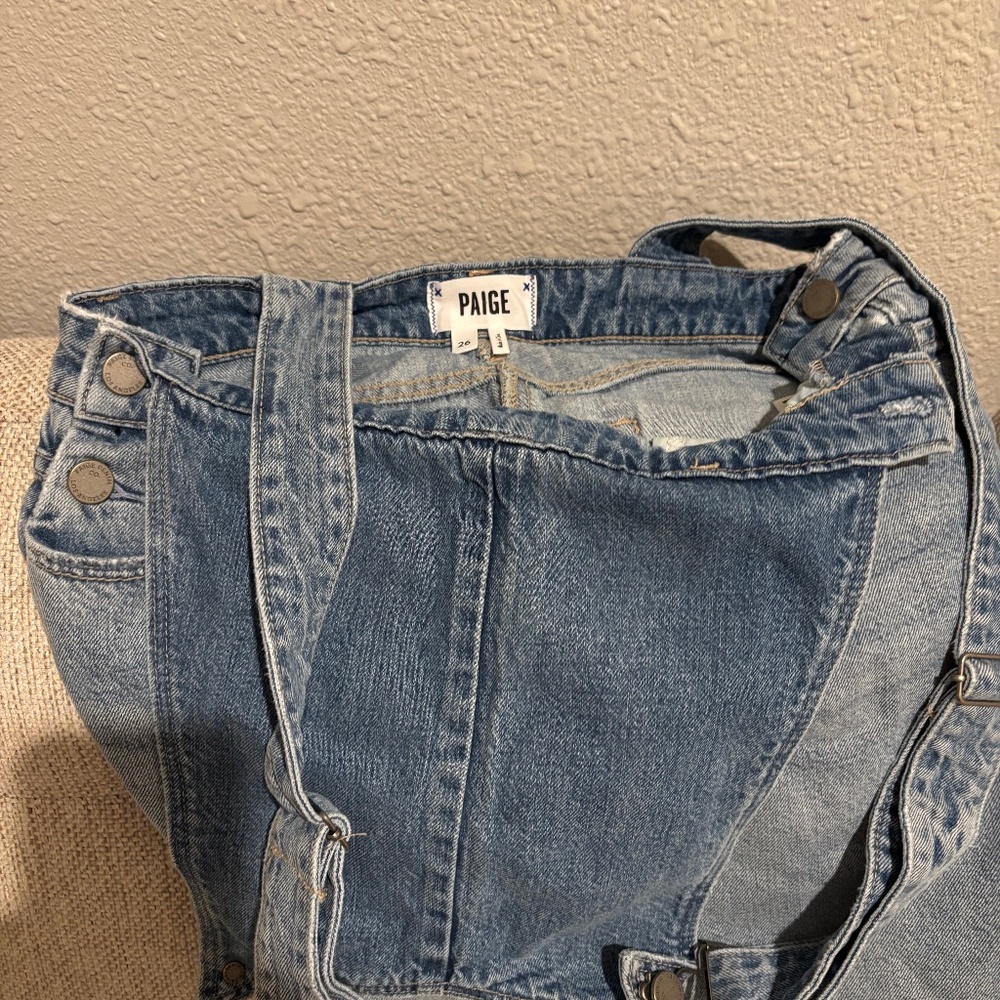 Paige overall denim dress